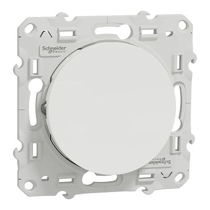 Schneider Electric Odace 2011 Series Push Button Switch, Push-Push, Panel, 22 mm Cutout, White LED, IP21D 250 V ac
