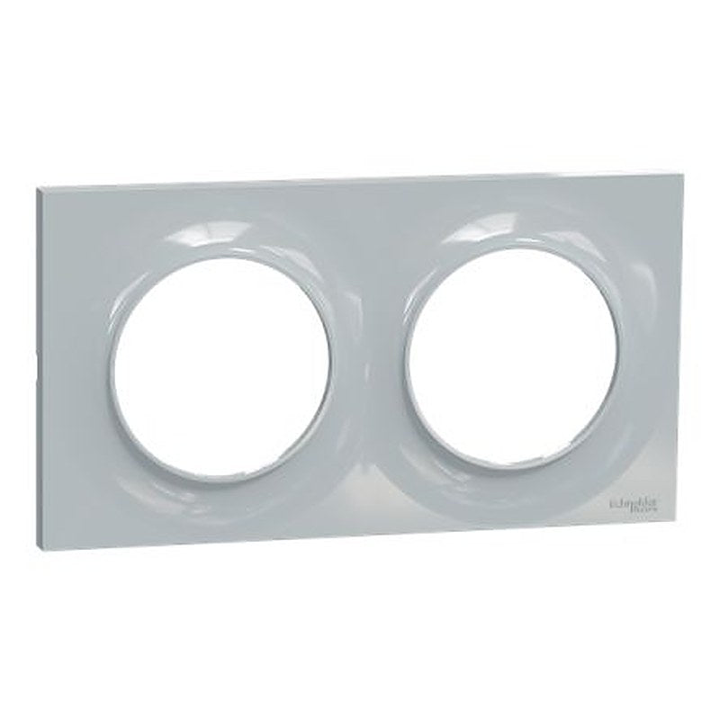 Schneider Electric Grey 2 Gang Cover Plate