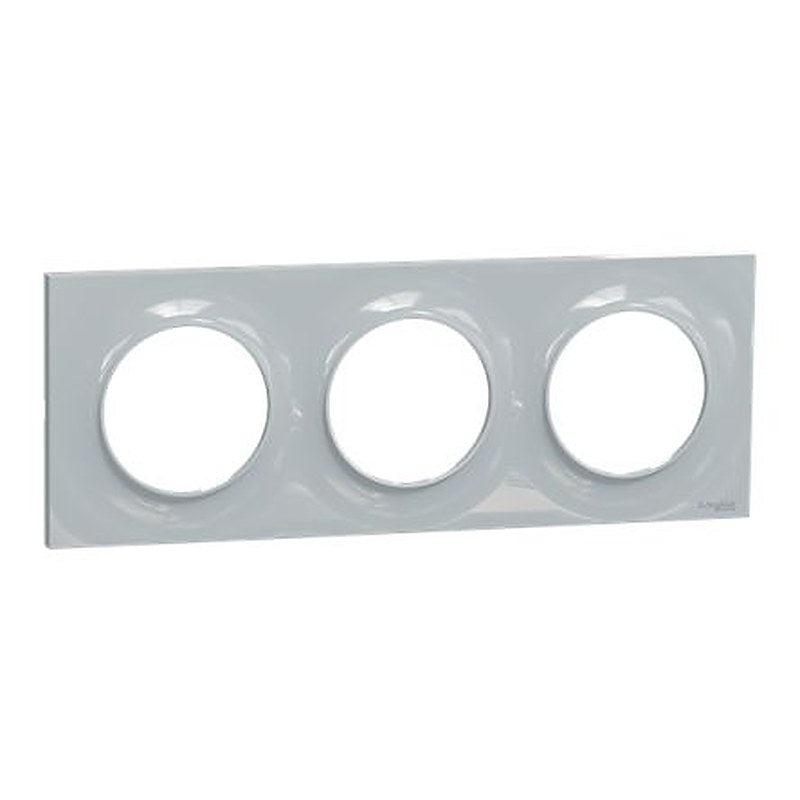 Schneider Electric Grey 3 Gang Cover Plate