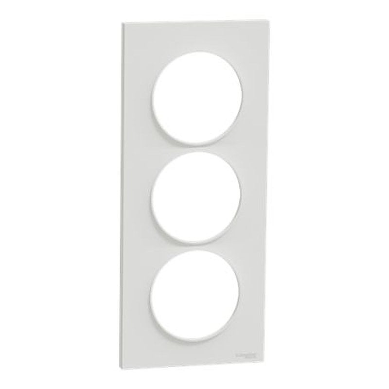 Schneider Electric White 3 Gang Cover Plate
