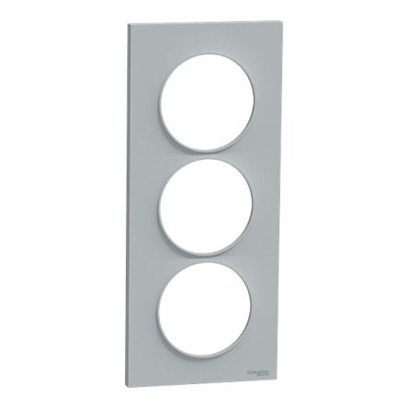 Schneider Electric Grey 3 Gang Cover Plate