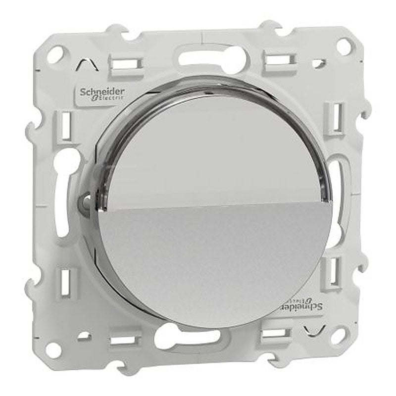Schneider Electric, Odace 2011 IP21D Grey Light Switch, Rated At 10A, 250V