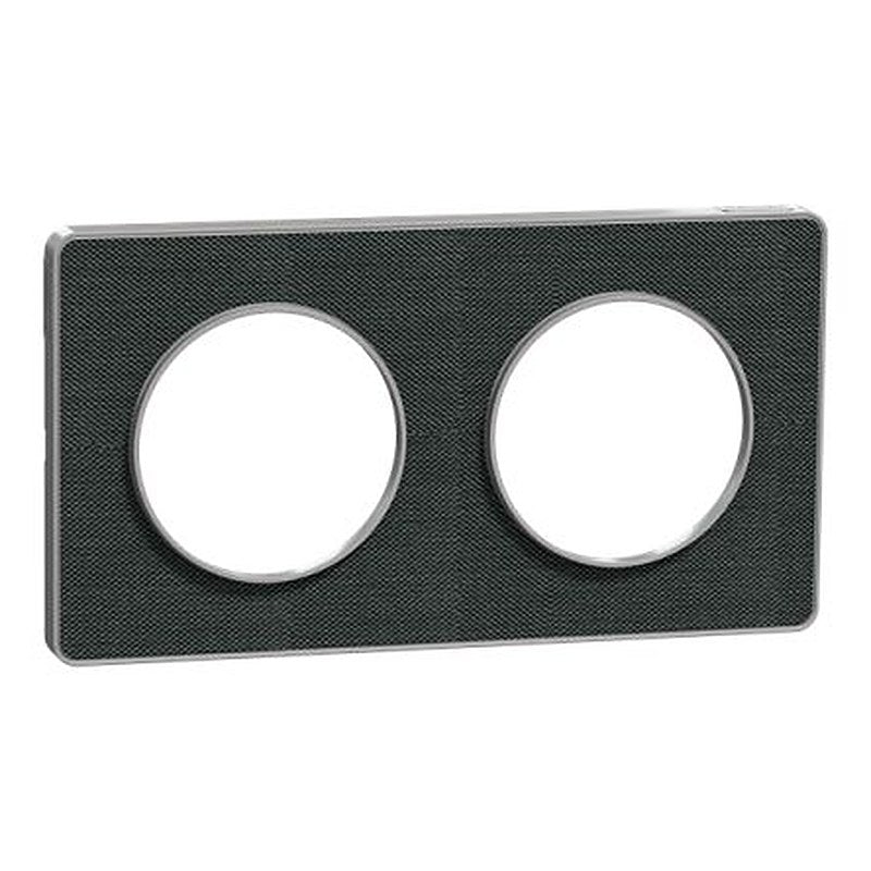 Schneider Electric Black 2 Gang Cover Plate