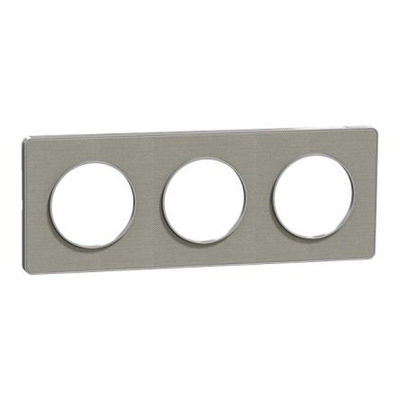 Schneider Electric Grey 3 Gang Cover Plate
