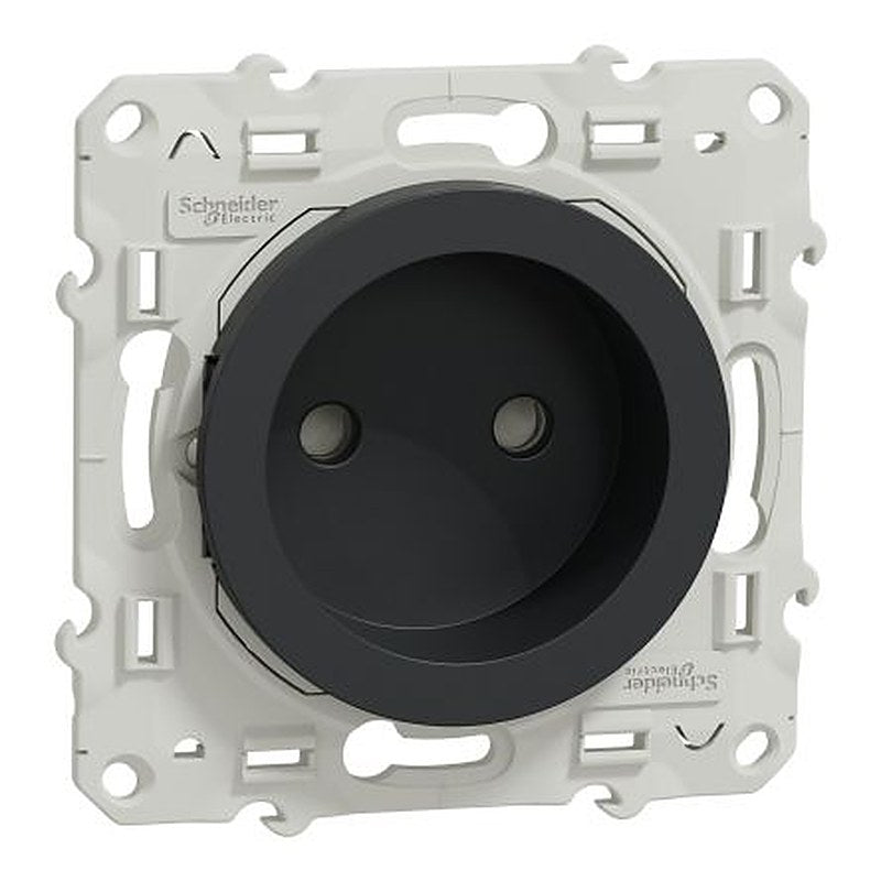 Schneider Electric, Odace 2011 IP21D Anthracite Light Switch, 2, Rated At 16A, 250V