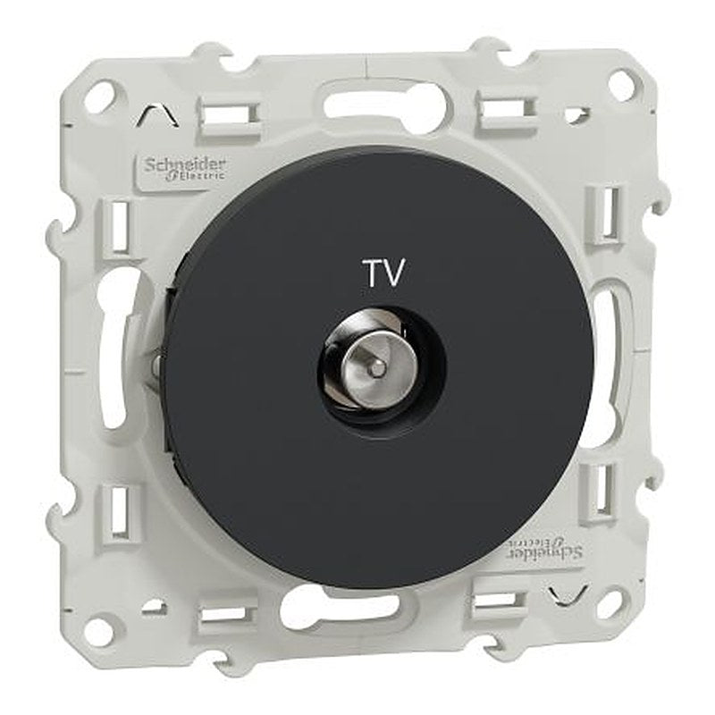 Schneider Electric, Odace 2011 IP21D Anthracite Light Switch