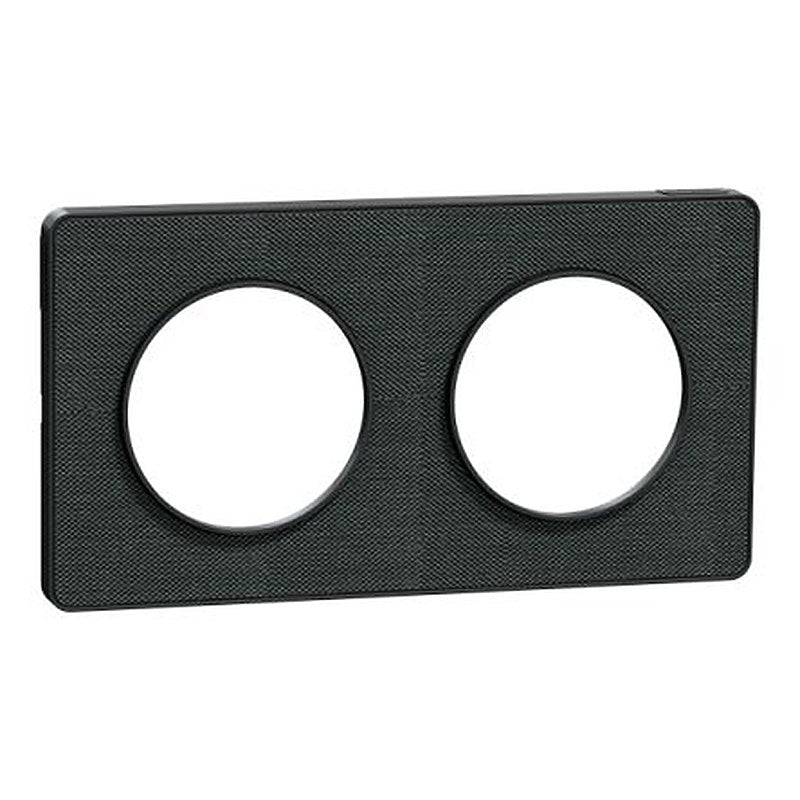 Schneider Electric Black 2 Gang Cover Plate