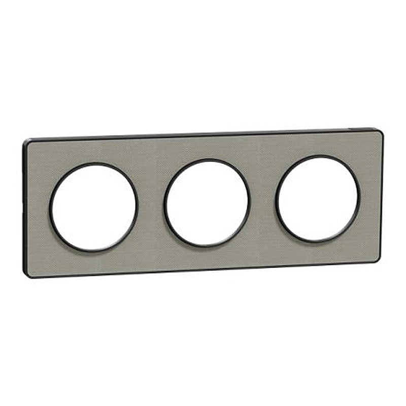 Schneider Electric Grey 3 Gang Cover Plate