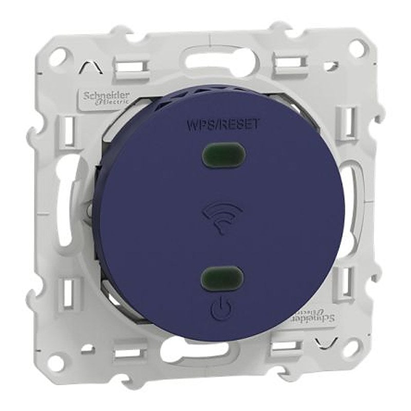 Schneider Electric Screw Blue Wall Plate Module, Flush