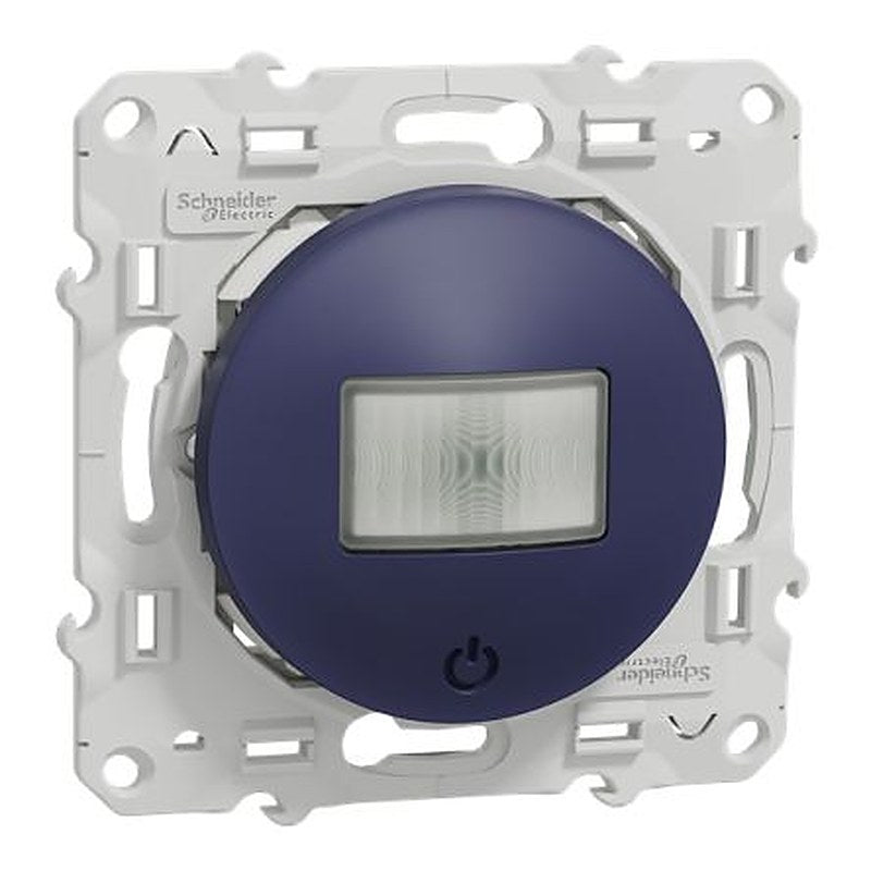 Schneider Electric Screw Blue 1 Outlet Wall Plate Module, Flush