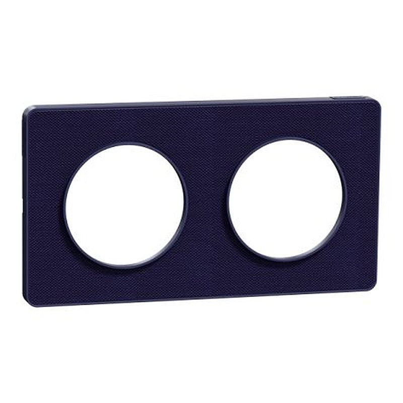 Schneider Electric Blue 2 Gang Cover Plate