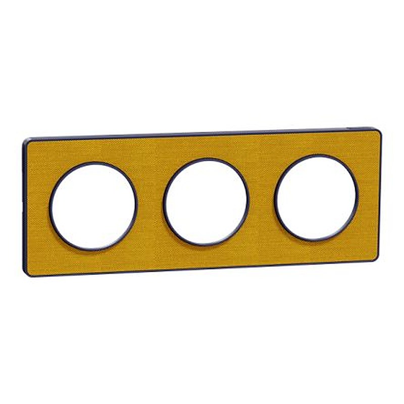 Schneider Electric Yellow 3 Gang Cover Plate