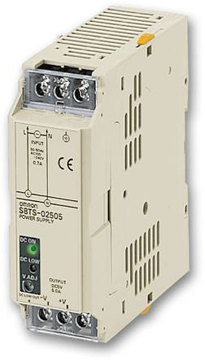 Omron S8TS Switched Mode DIN Rail Power Supply 240V ac 5V dc, 5 A Output 25 W