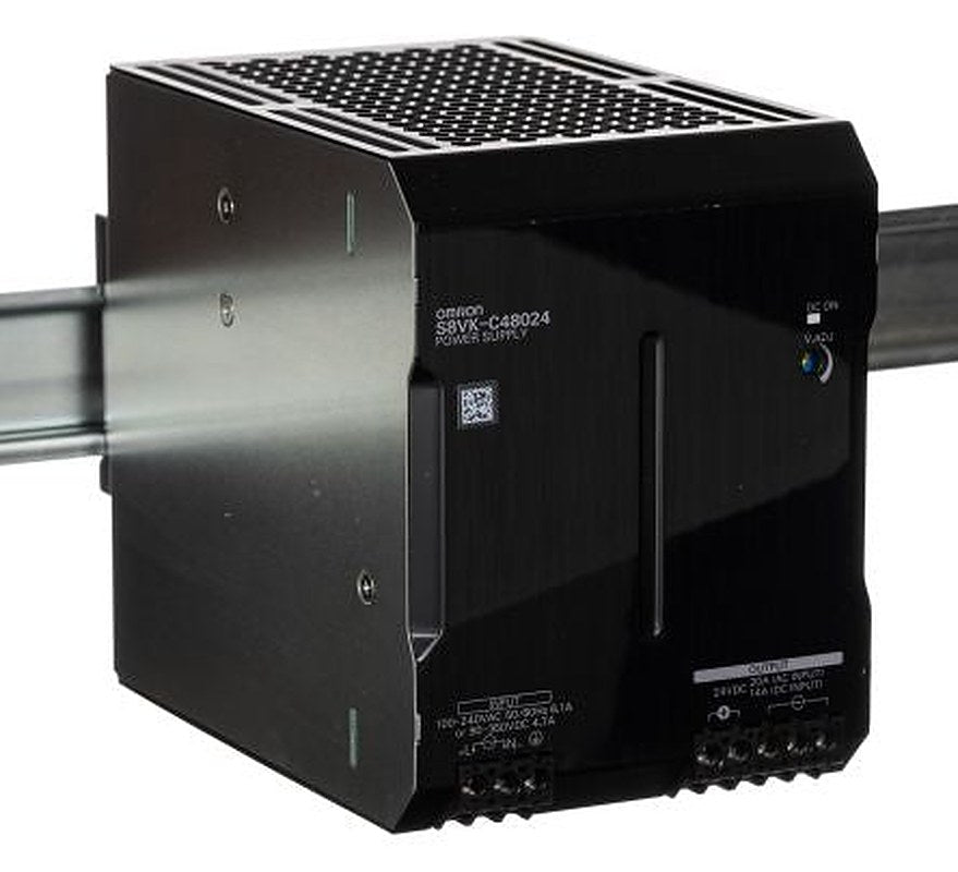 Omron S8VK-C Switched Mode DIN Rail Power Supply 350 V dc, 240V ac AC/DC Input 28V dc, 20 A Output DC 480 W