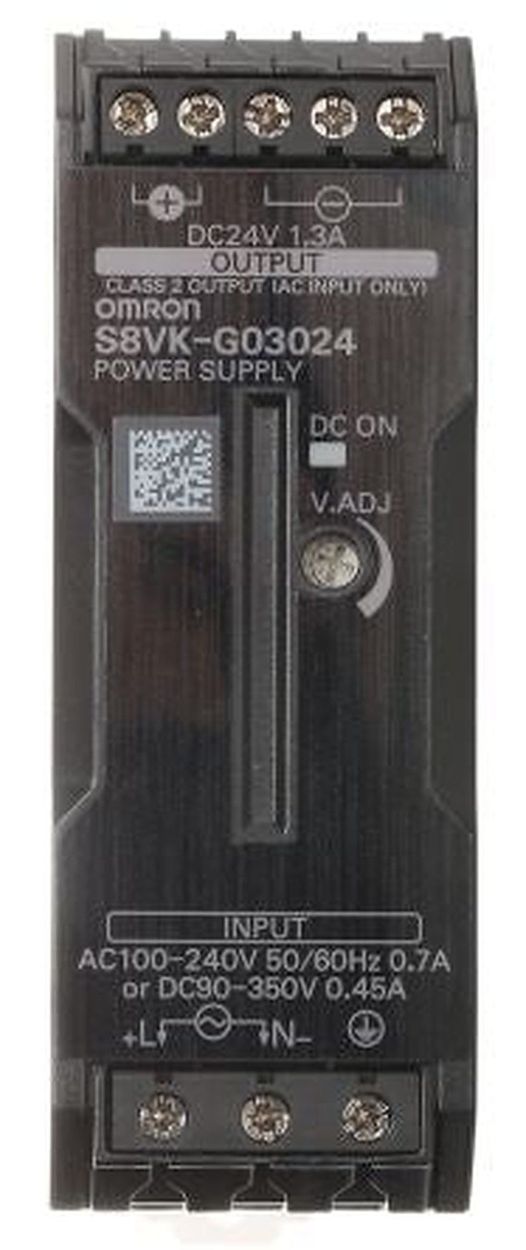 Omron S8VK-G Switched Mode DIN Rail Power Supply 350 V dc, 240V ac AC/DC Input 24V dc, 1.3 A Output DC 30 W
