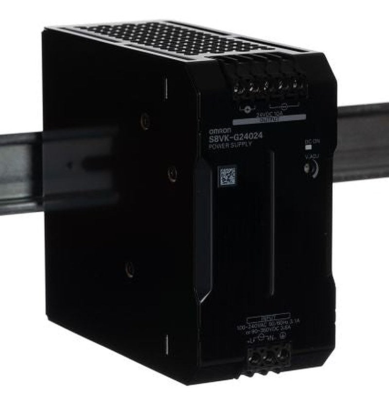 Omron S8VK-G Switched Mode DIN Rail Power Supply 350 V dc, 240V ac AC/DC Input 24V dc, 10 A Output DC 240 W