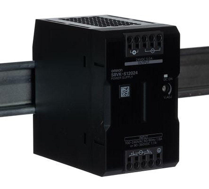Omron S8VK-S Switched Mode DIN Rail Power Supply 350 V dc, 264V ac AC/DC Input 24V dc, 5 A Output DC 120 W