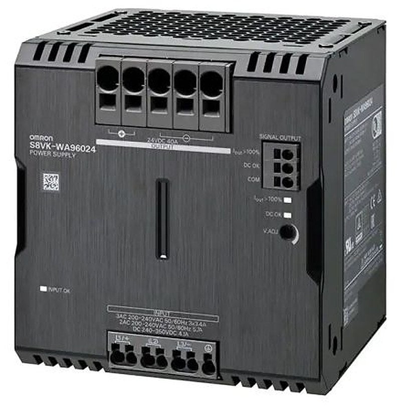 Omron S8VK-WA Switched Mode DIN Rail Power Supply 200V ac AC Input 24V dc, 40 A Output DC 960 W