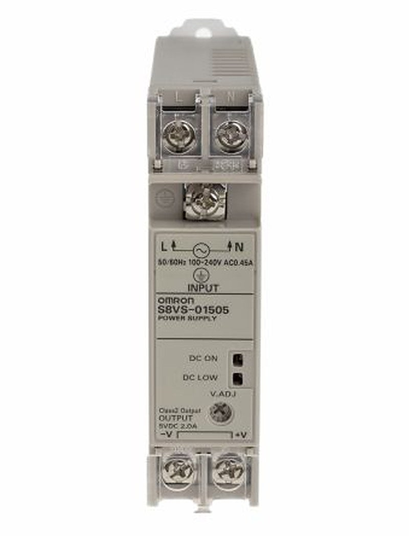 Omron Switching Power Supply, S8VS-01505 5V dc, 2A, 15 W, Input 100V ac to 264V ac
