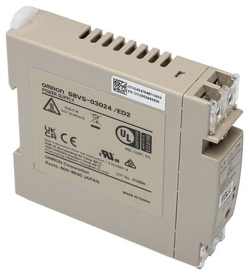 Omron S8VS Switched Mode DIN Rail Power Supply 264V ac AC Input 24V dc, 1.3 A Output DC 30 W