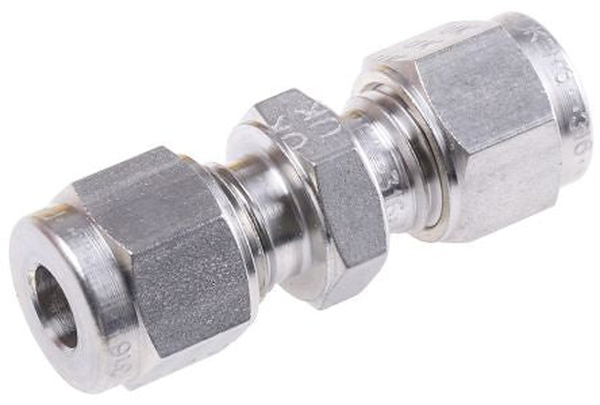 Parker Stainless Steel Pipe Fitting Union 6 mm 6 mm