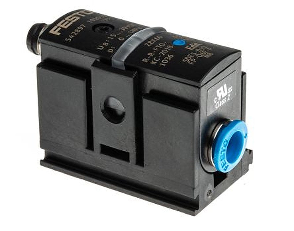 Festo Pressure Sensor, IP40 10 bar 12V dc, 24 V dc 50 °C