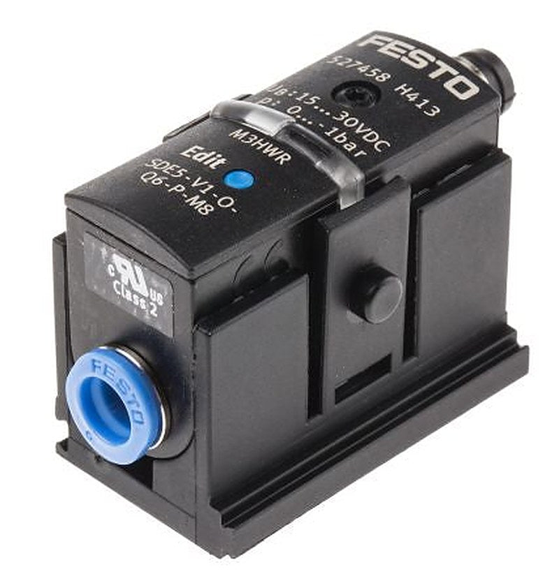 Festo Pressure Sensor, IP40 0 bar 15V dc, 30 V dc 50 °C