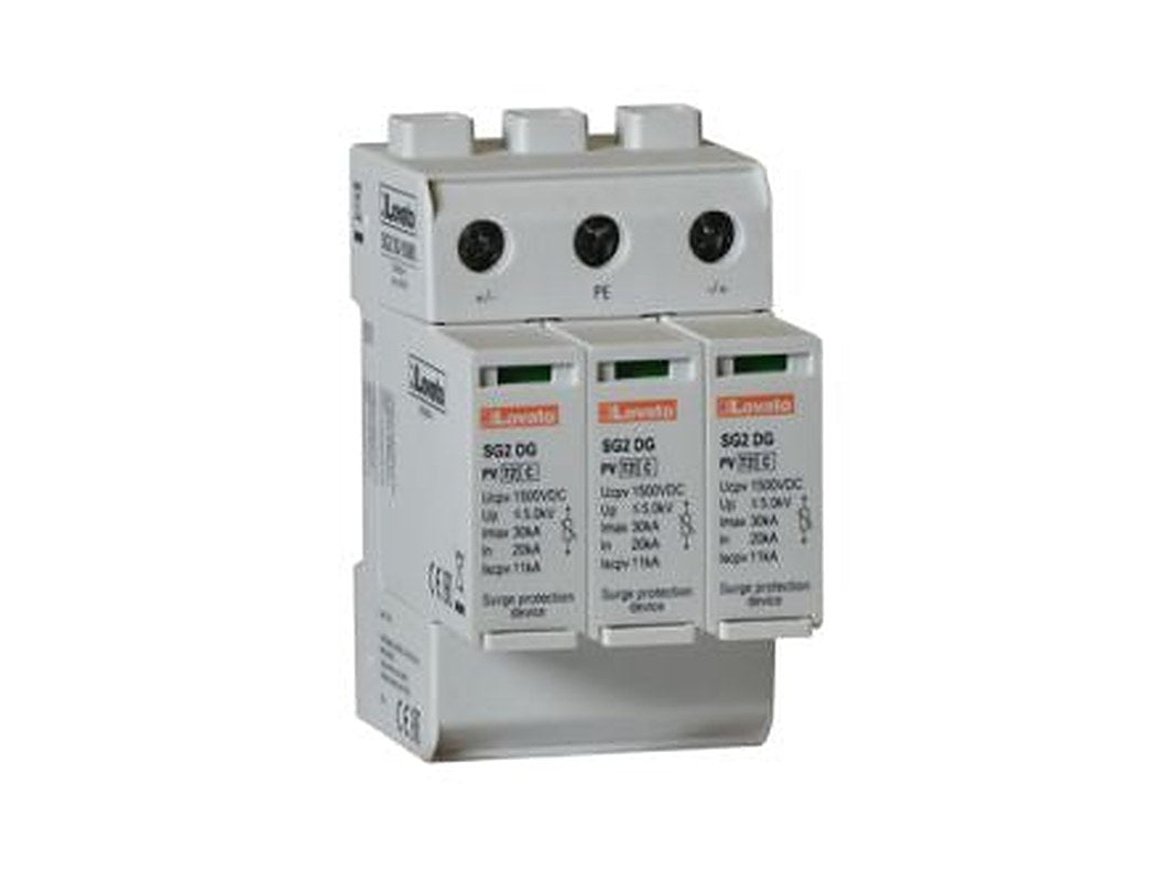 Lovato 1 Phase Surge Protector, 30 kA, 5 kV, DIN Rail