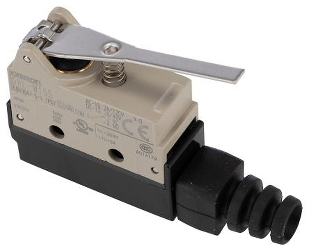 Omron SHL Series Lever Limit Switch, SPDT, IP67, Zinc Housing, 250V ac, 2A