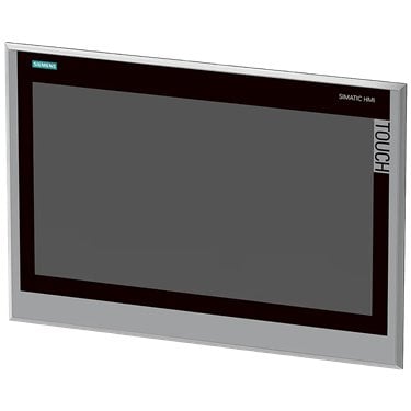 SIMATIC HMI TP1900 Comfort INOX Stainless steel front, continuous decorative foil; Degree of protection front IP66K, 19" widescreen TFT display, PROFINET interface, MPI/PROFIBUS DP interface, 24 MB configuration memory, Windows CE 2013; Configurable from WinCC Comfort V14 SP1 with HSP