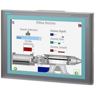 SIMATIC MP 377 pro 15" Touch multi panel, Windows CE 5.0 15" color TFT display 12 MB configuration memory configurable from WinCC flexible 2007
