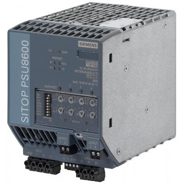 SITOP PSU8600 3AC 20 A/4x5 A PN stabilized power supply input: 400-500 V 3 AC output: 24 V DC/20 A/4x 5 A with PN/IE connection web server integrated OPC UA server integrated *Ex approval no longer available*