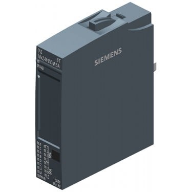 SIMATIC ET 200SP, Digital output module, DQ 16x 24V DC/0,5A Standard, Source output (PNP,P-switching) Packing unit: 1 piece, fits to BU-type A0, Colour Code CC00, substitute value output, module diagnostics for: short-circuit to L+ and ground, wire break, supply voltage