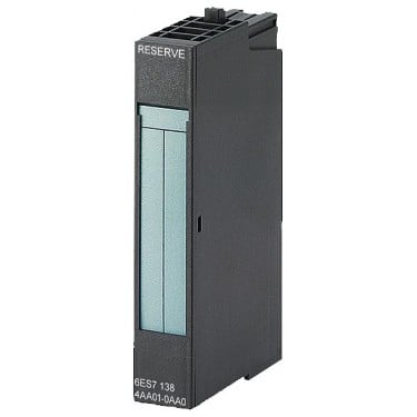SIMATIC DP, 1 reserve module for ET 200S, 30 mm overall width, for location reservation not used slots