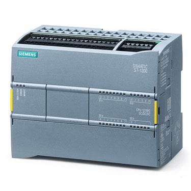 SIMATIC S7-1200F, CPU 1215 FC, compact CPU, DC/DC/relay, 2 PROFINET ports, onboard I/O: 14 DI 24 V DC; 10 DO relay 2 A, 2 AI 0-10 V DC, 2 AO 0-20 mA DC, Power supply: DC 20.4-28.8 V DC, Program/data memory 150 KB