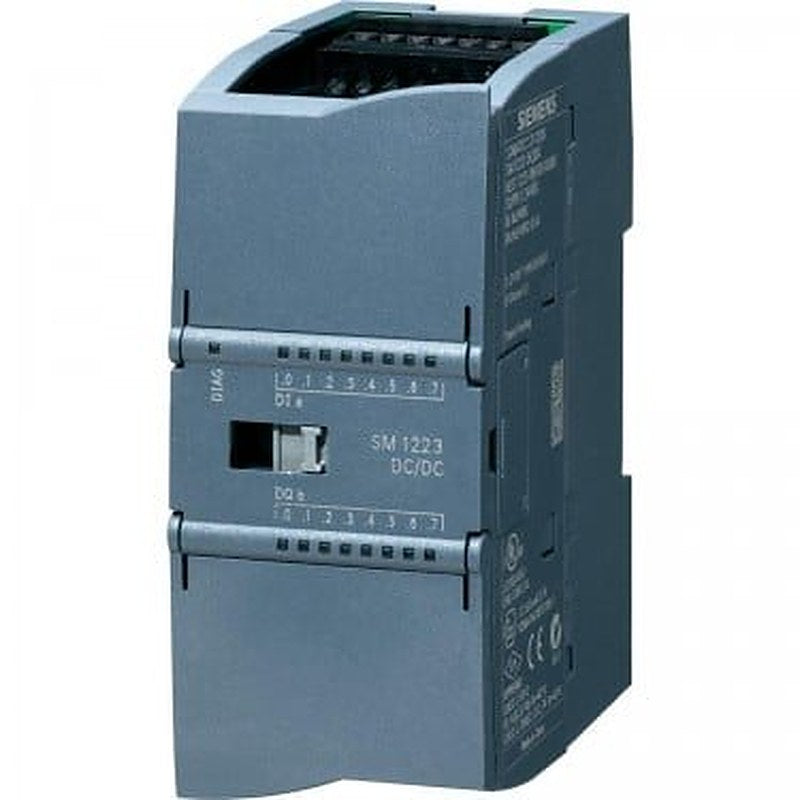 SIMATIC S7-1200, Digital I/O SM 1223, 8 DI/8 DO, 8 DI 24 V DC, Sink/Source, 8 DO, transistor 0.5 A