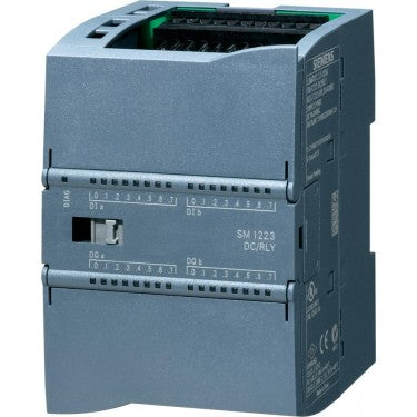 SIMATIC S7-1200, Digital I/O SM 1223, 16 DI/16 DO, 16 DI 24 V DC, Sink/Source, 16 DO, relay 2 A