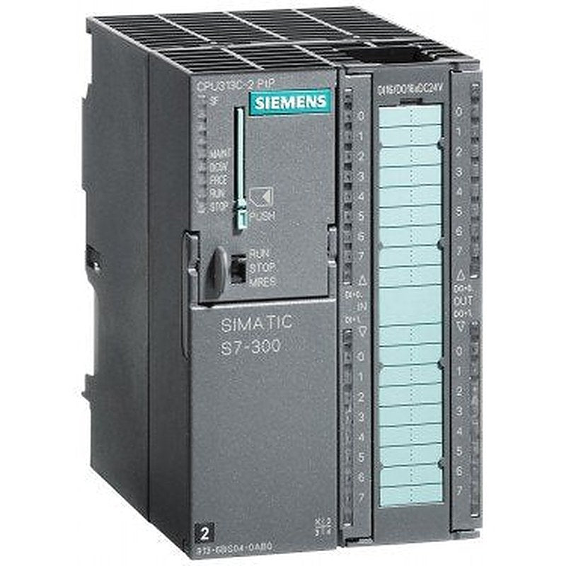 SIMATIC S7-300, CPU 313C-2 PTP Compact CPU with MPI, 16 DI/16 DO, 3 high-speed counters (30 kHz), integrated interface RS485, Integr. power supply 24 V DC, work memory 128 KB, Front connector (1x 40-pole) and Micro Memory Card required