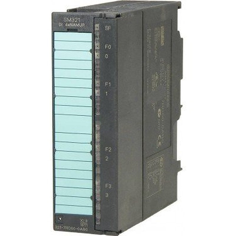 SIMATIC S7, digital input SM 321, isolated, 4 DI; 24 V DC, NAMUR/DIN 19234, for signals from the hazardous area, diagnostics-capable, PTB tested
