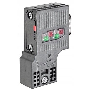 SIMATIC DP, Connection plug for PROFIBUS up to 12 Mbit/s 90° cable outlet, Insulation displacement method FastConnect, without PG socket 15.8x 59x 35.6 mm (BxHxD)