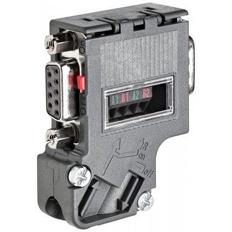 SIMATIC DP, Connection plug for PROFIBUS up to 12 Mbit/s with inclined cable outlet, 15.8x 54x 39.5 mm (WxHxD), terminating resistor with isolating function, With PG receptacle