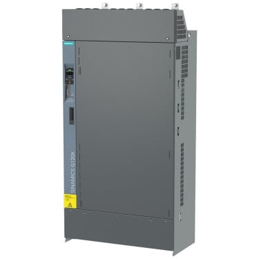 SINAMICS G120X Rated power: 450 kW at 135% 3 s or 110% 60 s, 100% 240 s; RFI suppression filter for category C3 3AC500-690V+10/-20% 47-63Hz Ambient temperature 0 to +45 °C Size: FSH Degree of protection IP20 / UL open type With Intelligent Operator Panel With IO expansion Fieldbus integrated: MODBUS RTU, BACnet MS/TP,USS