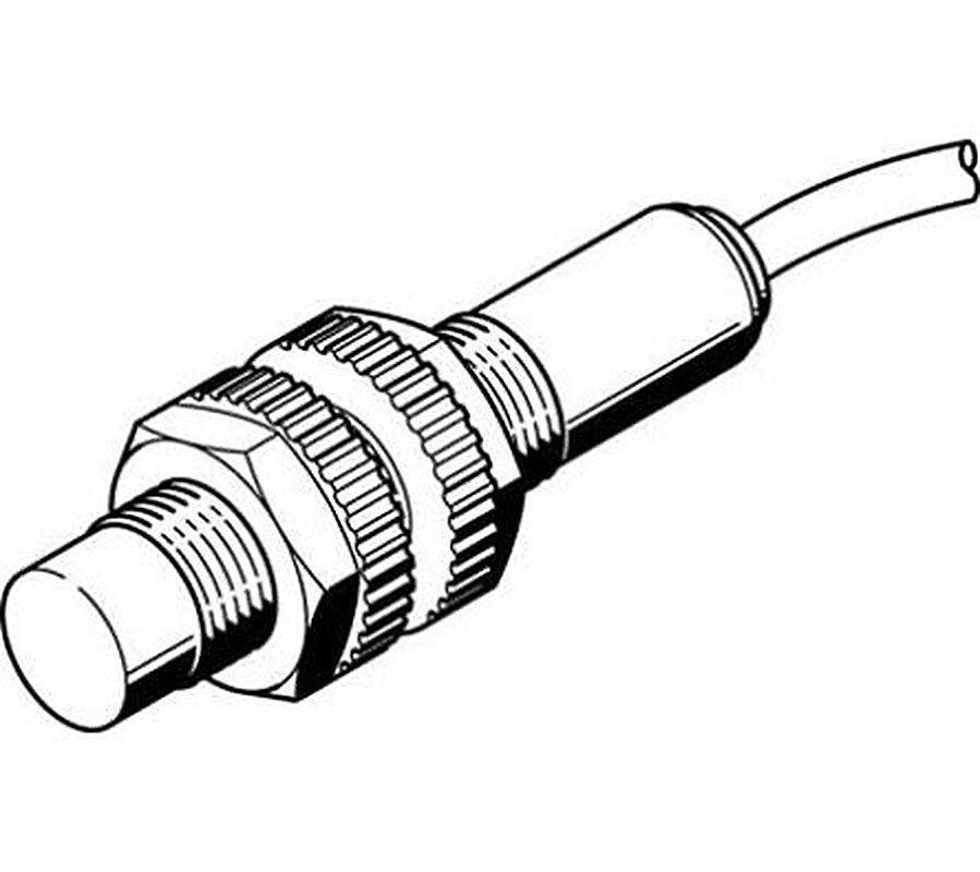 Festo SIED-M18NB-ZS-K-L-PA Threaded Barrel Inductive Proximity Sensor, M18 2-Wire SIED 300V 8 mm 250 V ac 300 V dc 300mA