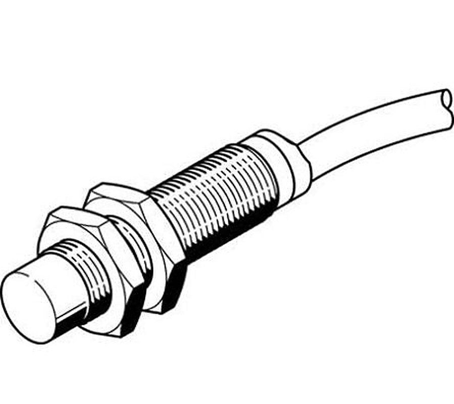 Festo SIEF-M12NB-NS-K-L Threaded Barrel Inductive Proximity Sensor, M12 NPN SIEF 30V 8 mm 30 V dc 200mA