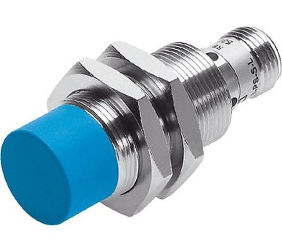Festo SIEF-M18NB-PS-S-L Threaded Barrel Inductive Proximity Sensor, M18 PNP SIEF 30V 12 mm 30 V dc 200mA