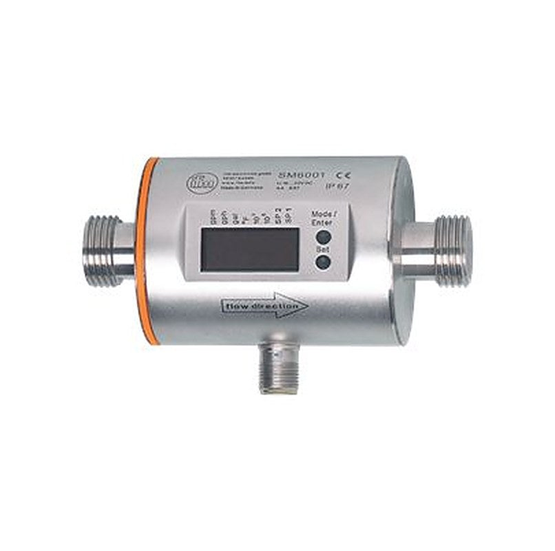 ifm electronic SM6001 Series Magnetic Inductive Flow Meter Flow Meter for Liquid, 1.5g/h Min, 396g/h Max
