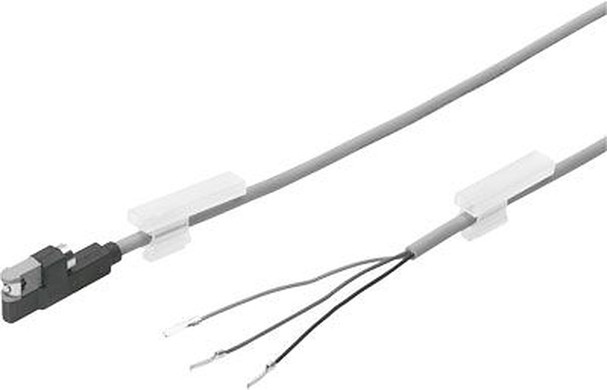 Festo Plug M8X1, Cable, 3-Wire, Cable with Plug, 3-Pin Pneumatic Position Detector, IP68, IP65 30V dc, SMT-10G LED