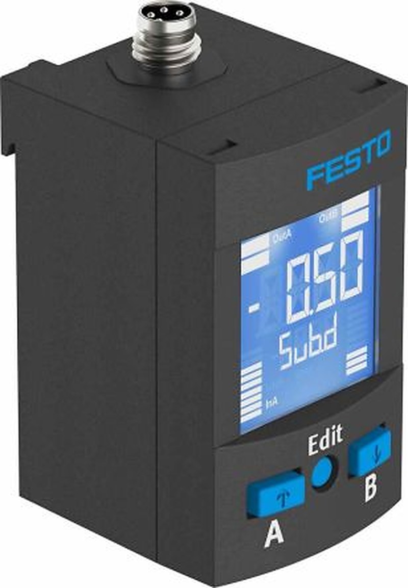 Festo Pressure Sensor, IP67, IP65 10 bar 30V dc 50 °C