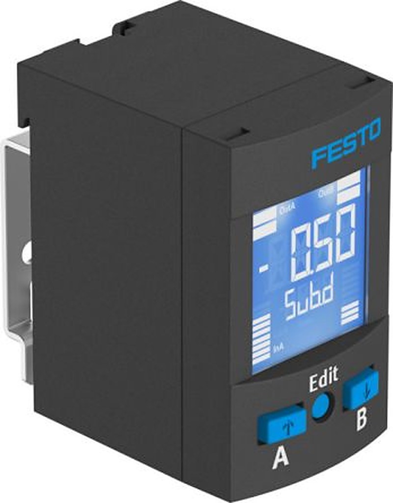Festo SPAU Series Pressure Sensor, Analogue Output 0 bar 12 bar, Relative Reading