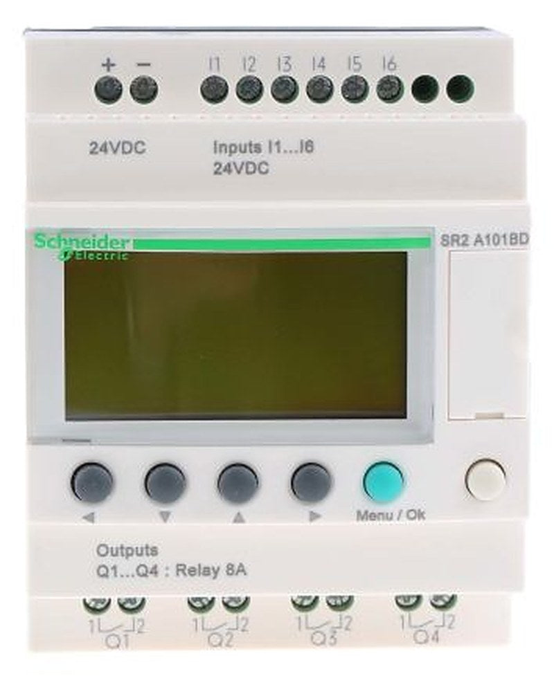Schneider Electric Zelio Logic Series Logic Module, Relay Output, 6-Input, Discrete Input